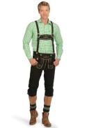 Foto Wiesnkönig Pantalón de piel típico de Baviera moca