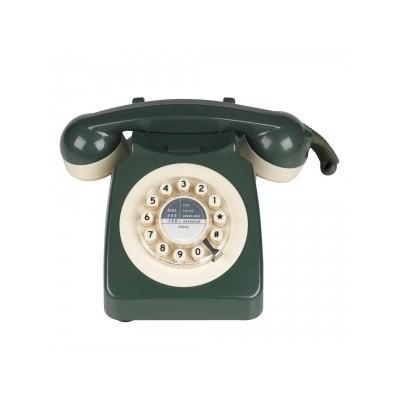 Foto Wild and Wolf Classic Phones 746 Green and Cream Telephone