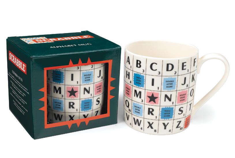 Foto Wild And Wolf Scrabble Alphabet Tile Mug