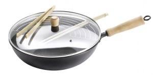 Foto Wok con tapa de cristal mod.thay oroley