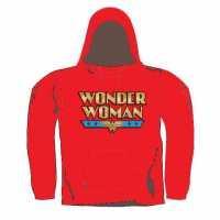 Foto Wonder Woman :: Girl Kapuzensweater - Logo Gold Foil [size L/xl] - Rot