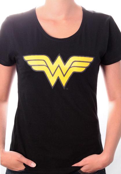 Foto Wonder Woman Camiseta Chica Logo Negra Talla L