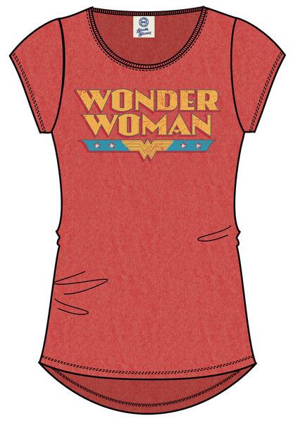 Foto Wonder Woman Camiseta Chica Logo Roja Talla S