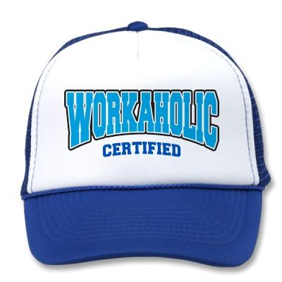 Foto Workaholic certificado Gorros Bordados