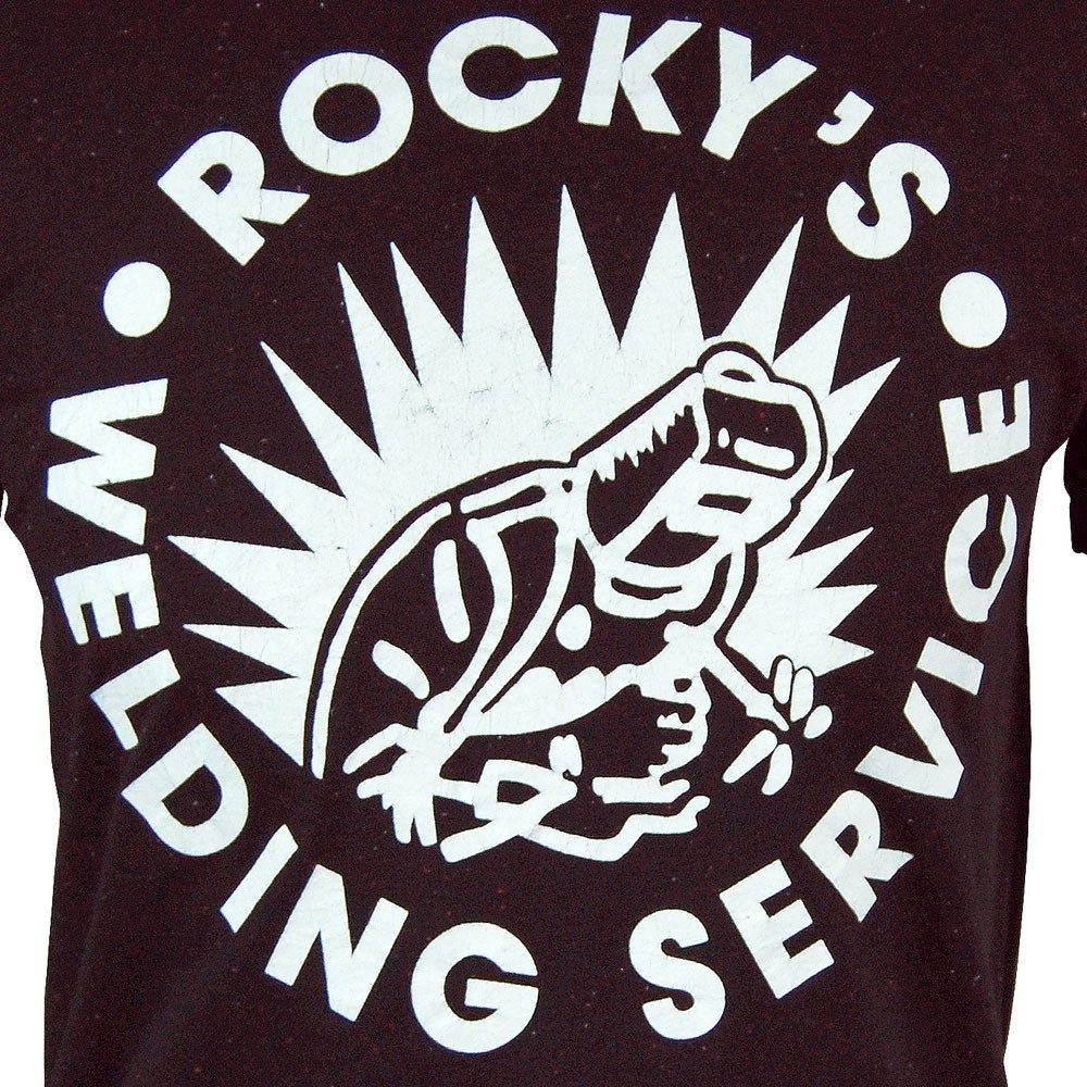 Foto Worn By Mens Bon Jovi Rocky's Welding Service T Shirt Black Flec