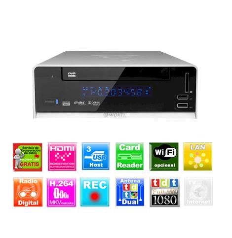 Foto Woxter i-Cube 5000 de 1TB, disco multimedia HD con DVD y doble sintonizador TDT