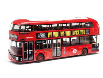 Foto Wrightbus NB4L We Will Rock You Diecast Model Bus