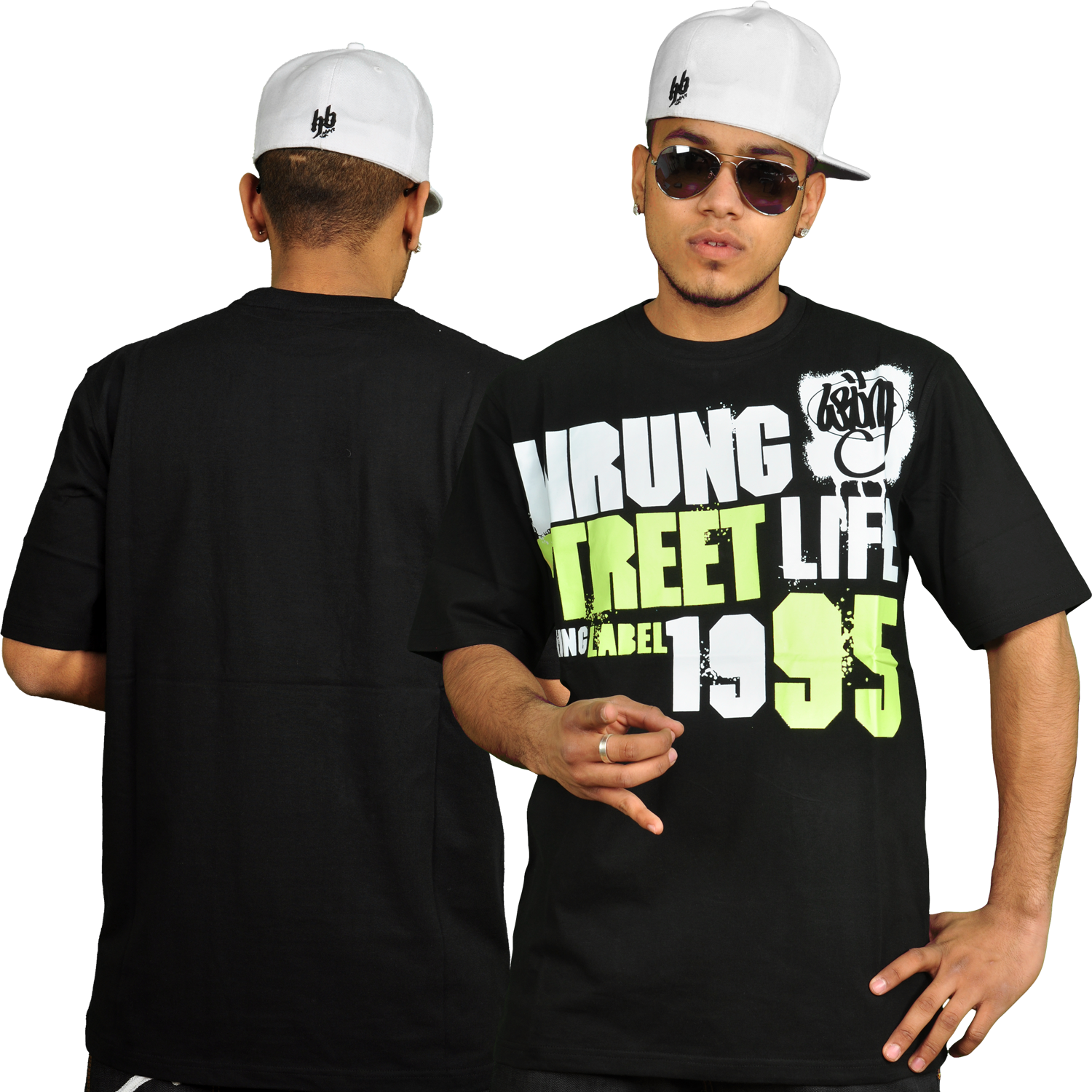 Foto Wrung Division Street Sign Camisetas Negro