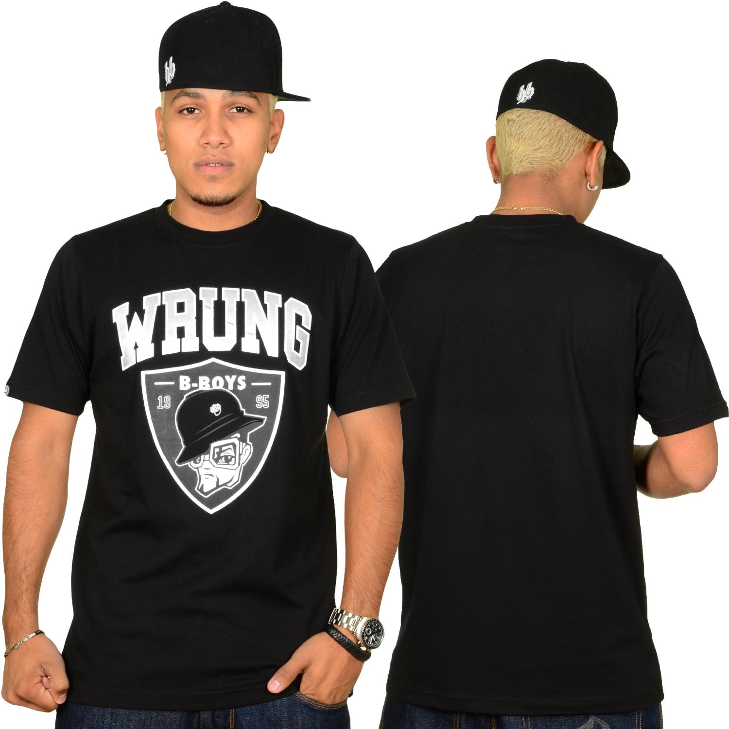 Foto Wrung Division True B-boys Hombres T-shirt Negro