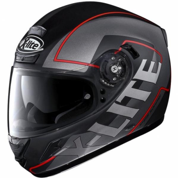 Foto X-Lite X-702 Hawk Matt Schwarz N-Com Helm S