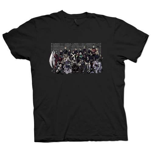 Foto X Men - Mug Shot - Funny Black T Shirt