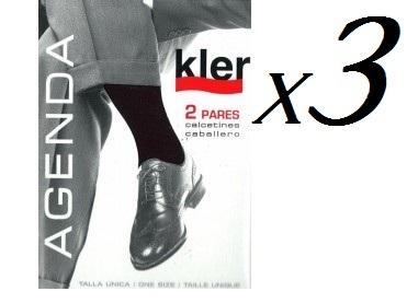 Foto X3 Calcetin Ejecutivo Kler Pack 2 Transpirable  Algodon Lycra Calcetines 6250