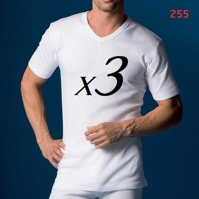 Foto X3 Camiseta Interior Termica Abanderado Cuello Pico Termal Hombre Thermal 255