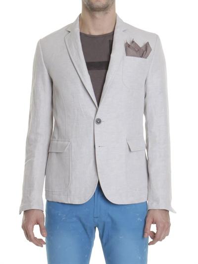 Foto xagon man chaqueta de lino mezclado slim fit