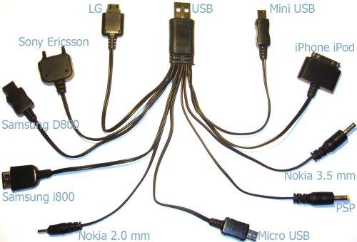 Foto Xcessor Universal 10 En 1 Cable Cargador Usb Combo Para La Mayoría D