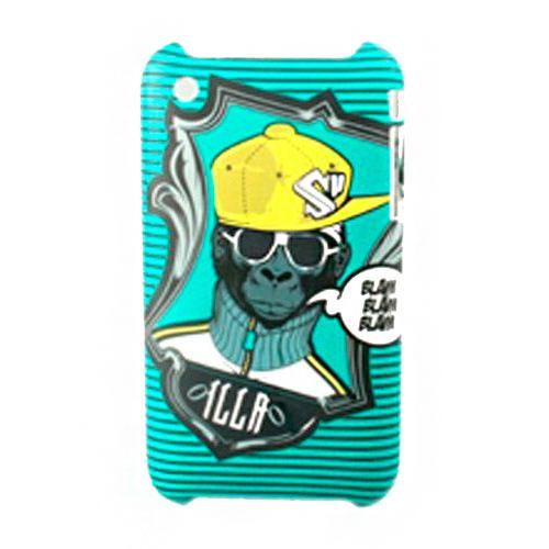 Foto Xqisit - Funda Monkey tacto suave para iPhone 3G / 3GS
