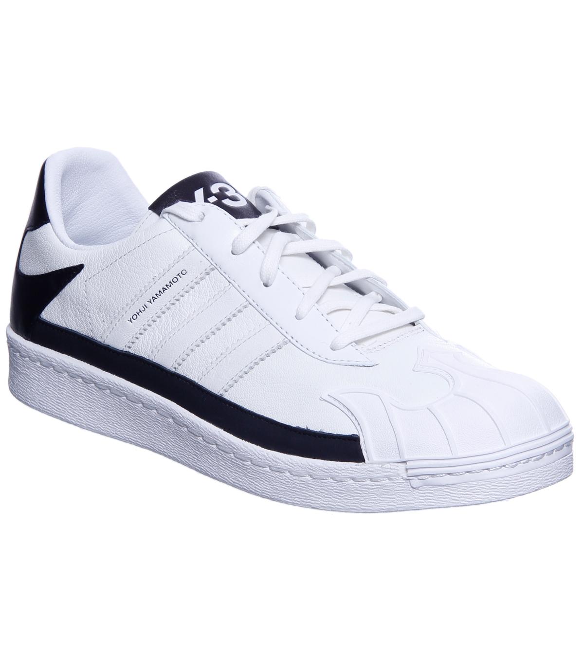 Foto Y3 White Leather Trainer-UK 7 1/2