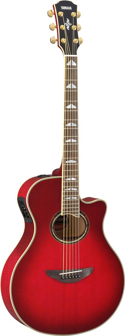 Foto Yamaha Apx1000 Guitarra Electroacustica Crimson Red Burst