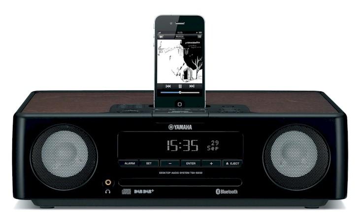 Foto Yamaha TSX-B232 Negro, sistema HiFi Bluetooth, CD, iPod y iPhone
