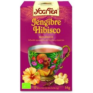 Foto Yogi tea jengibre e hibisco 17 bol bio