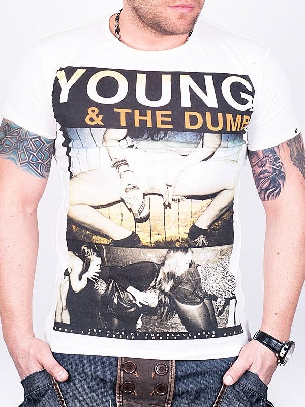 Foto Young & The Dumb Camiseta - Blanco - XL