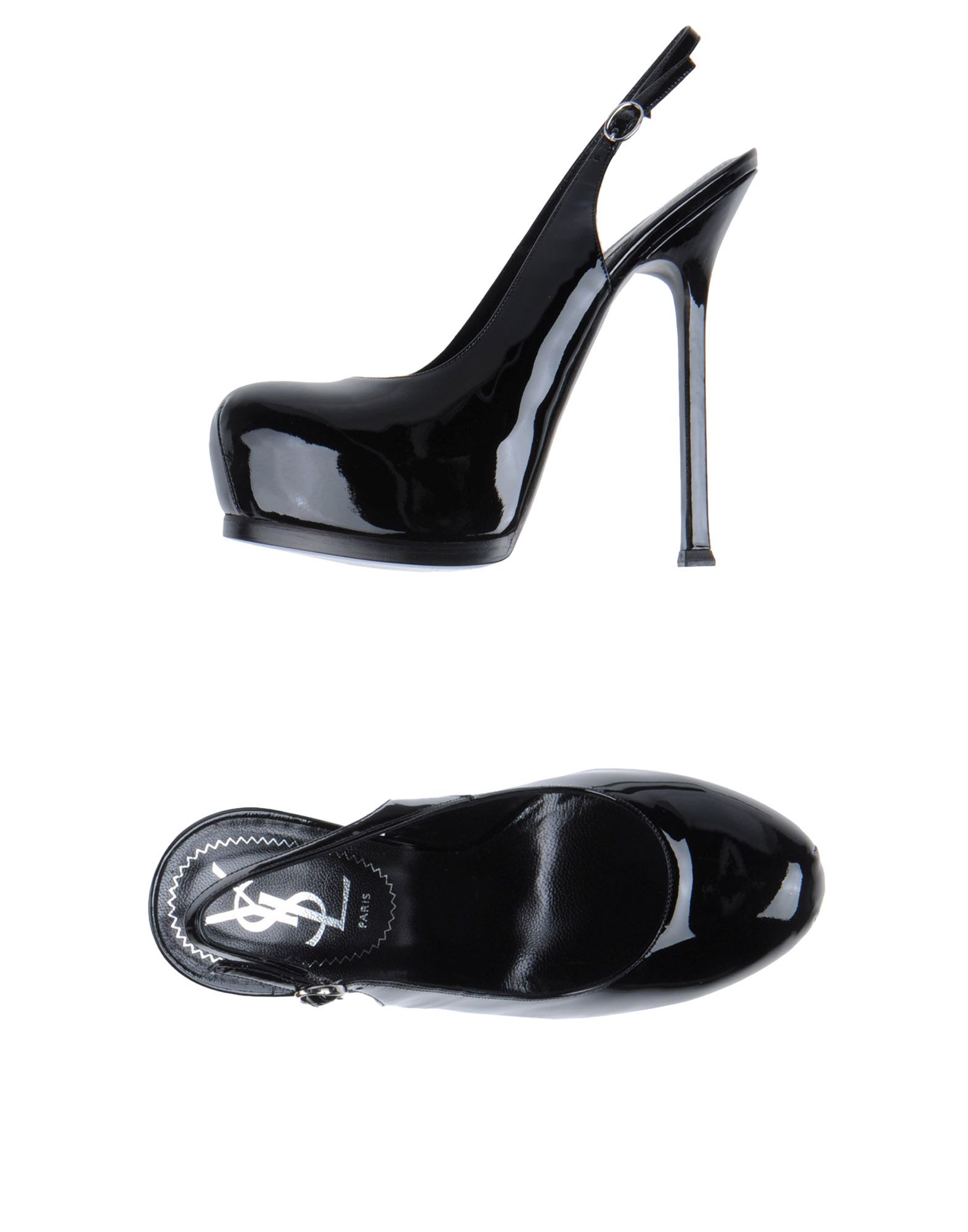 Foto Yves Saint Laurent Rive Gauche Zapatos Abiertos Mujer Negro