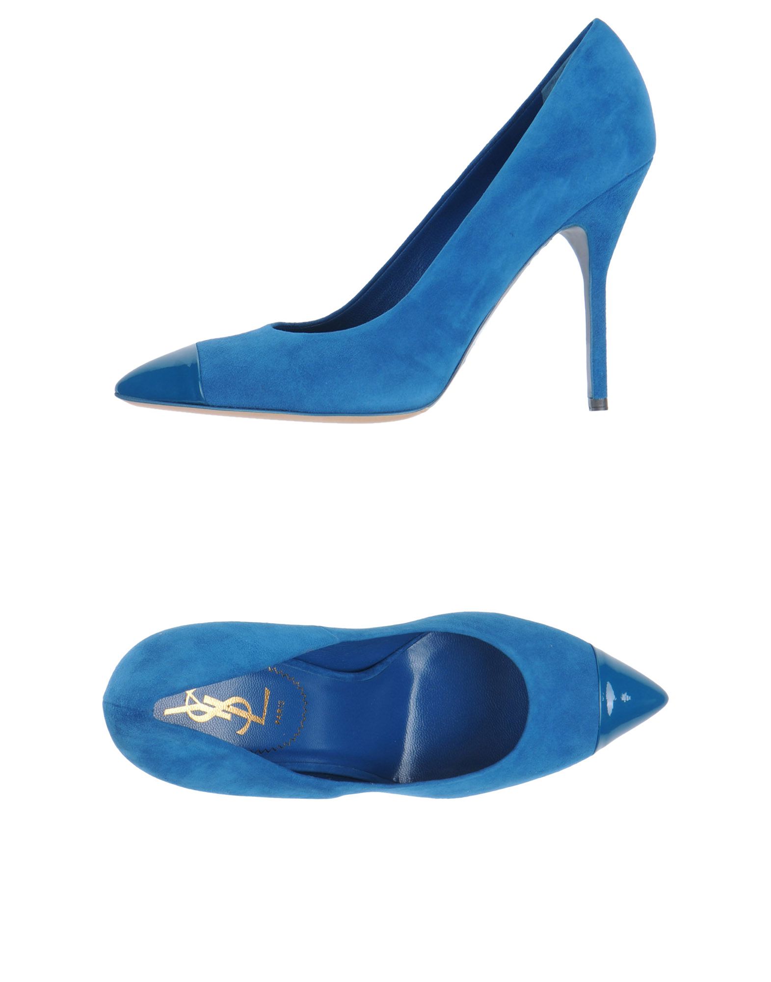 Foto Yves Saint Laurent Rive Gauche Zapatos De SalóN Mujer Azul pastel