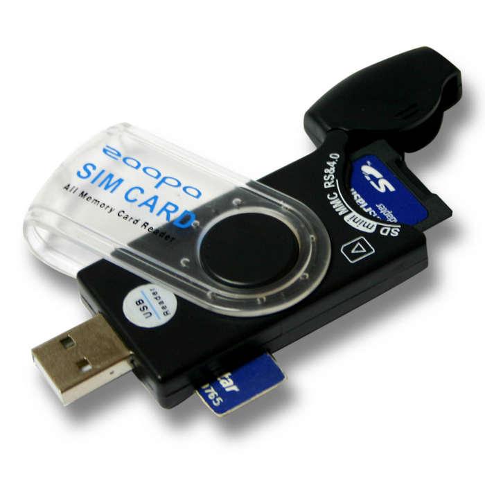 Foto Zaapa Lector Tarjetas SD/MicroSD/SIM