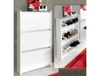 Foto Zapatero 3 puertas blanco brillo