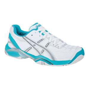 Foto Zapatilla asics gel challenger 8 white/lightning/peacock blue mujer