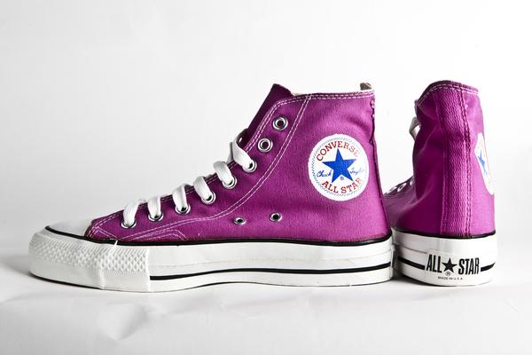 Foto Zapatilla de bota converse all star: made in usa. Modelo raspberry, color fucsia.