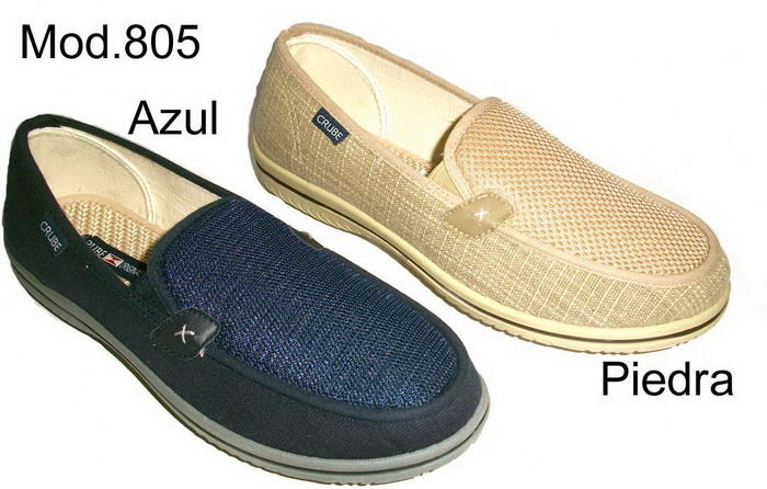 Foto Zapatilla de caballero azul crube nº 42 (mod. 805)