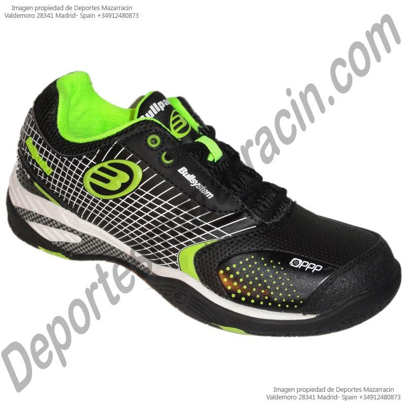 Foto Zapatilla de padel bitter 2012 bullpadel negro-pistacho (se puede