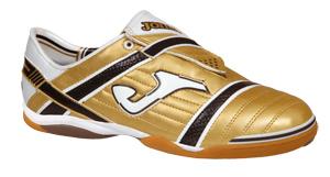 Foto Zapatilla futbol sala joma numero 10 dorada blanca negra