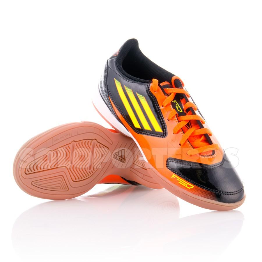 Foto Zapatilla jr f10 innegra-naranja