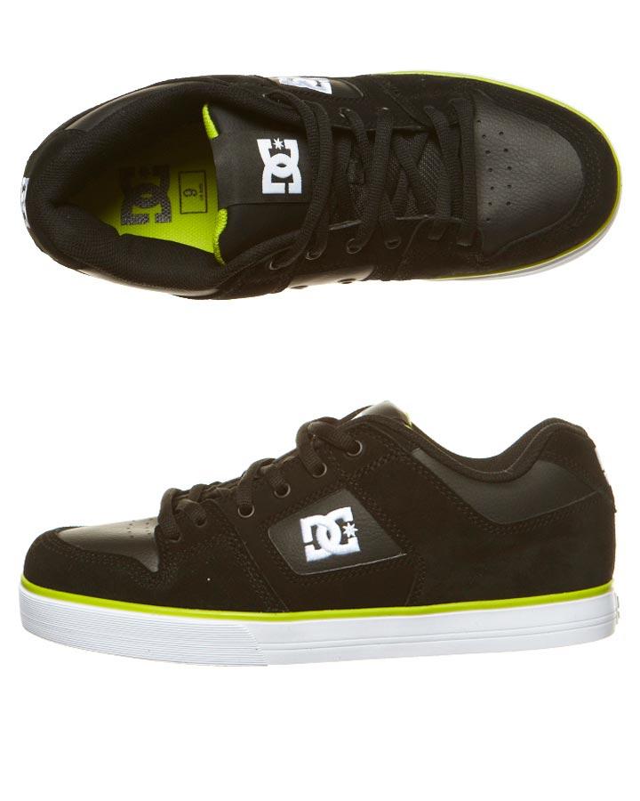 Foto Zapatilla Pure Slim De Dc - Negro/lima