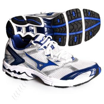 Foto Zapatilla wave ovation blanco azul mizuno
