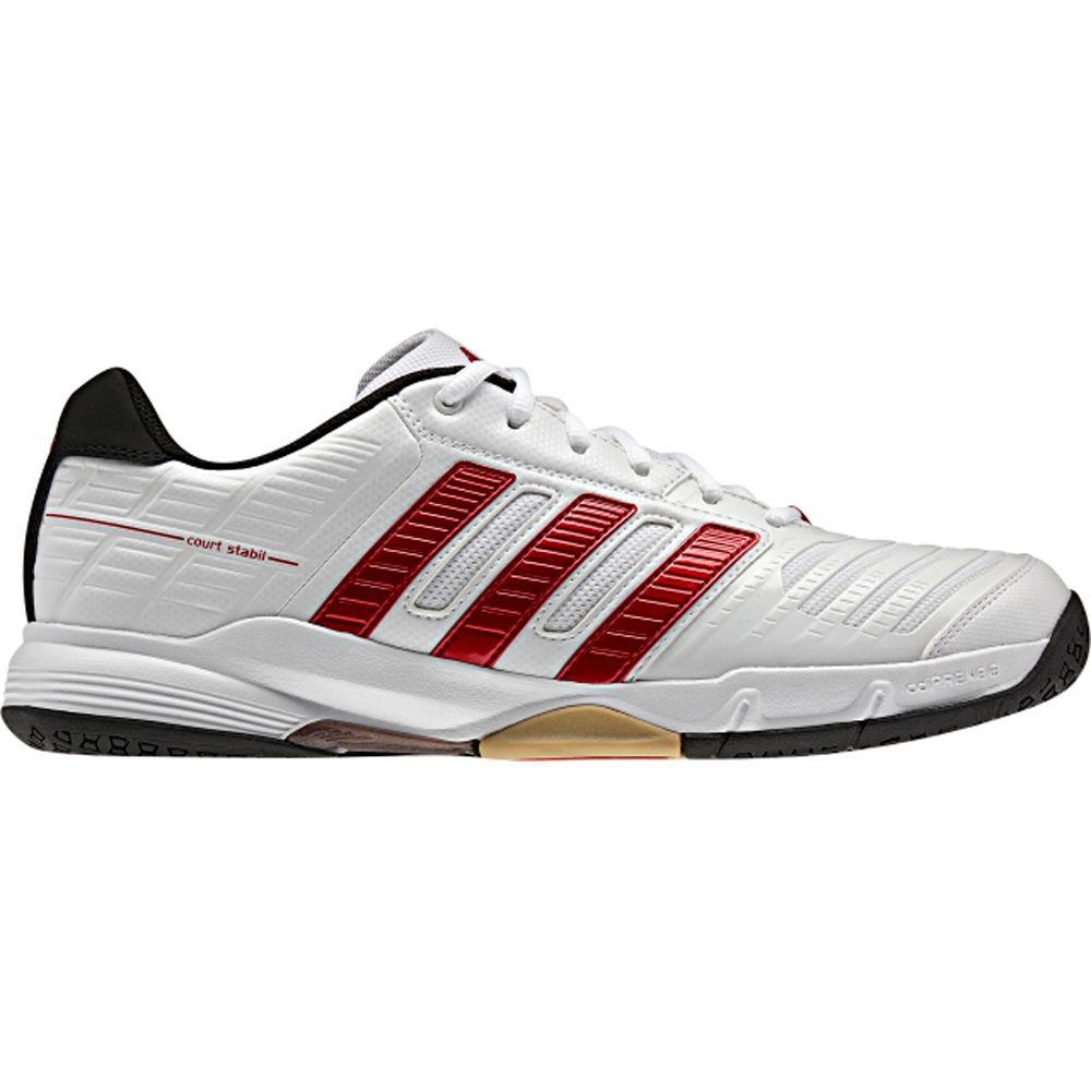 Foto Zapatillas Adidas - Court Stabil 10 - UK 11.5 White/Light Scarlet