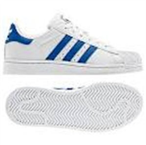 Foto Zapatillas adidas superstar 2 k · color blanco/blanco/azucie · para niño / unisex · ref: v25074 · talla 6