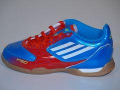 Foto zapatillas adids fútbol sala para niños junior f5 in j azupri/blanc (v24015)