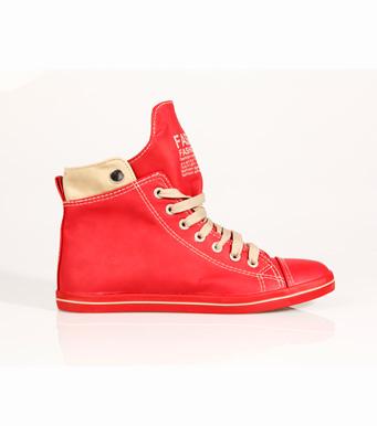 Foto Zapatillas altas deportivas mujer con cordones