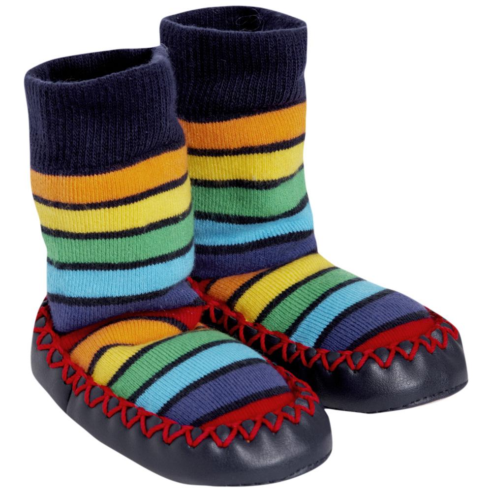 Foto Zapatillas Calcetín Bebé Arco Iris