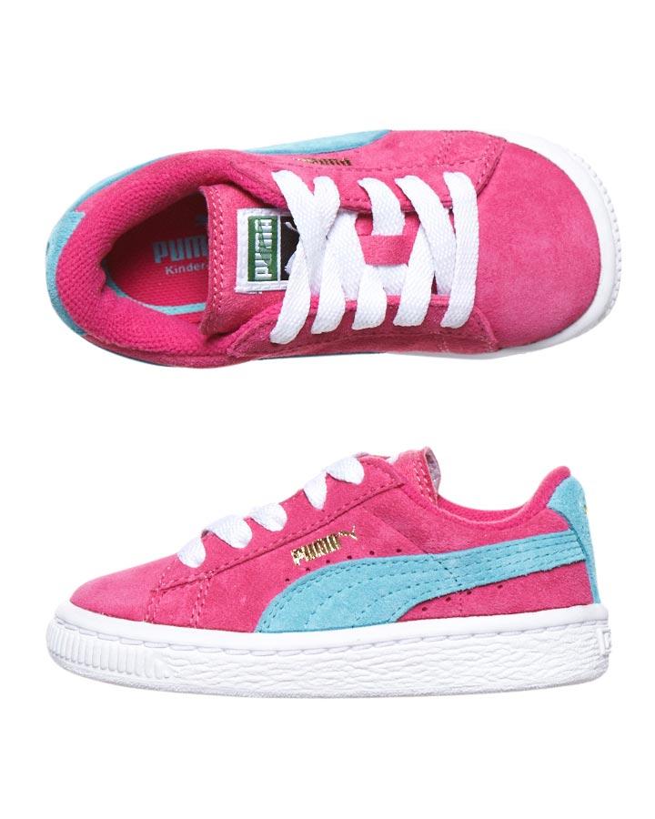 Foto Zapatillas De Ante De Niño De Puma - Rosa