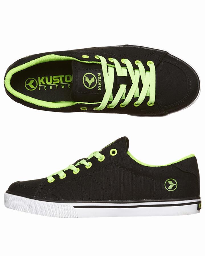Foto Zapatillas De Chico Kramer De Kustom - Negro Verde Vívido
