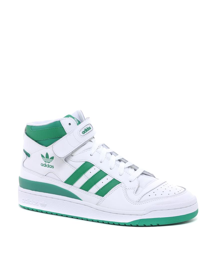Foto Zapatillas de deporte hi-top de cuero de Adidas Originals Blanco