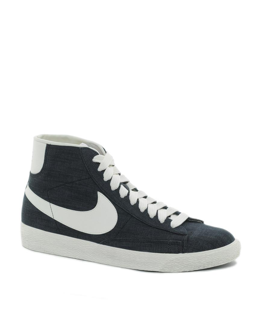 Foto Zapatillas de deporte hi-top de lona Blazer de Nike Negro