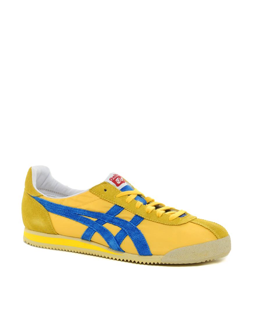 Foto Zapatillas de nailon vintage Corsair de Onitsuka Tiger Yellow/ blue