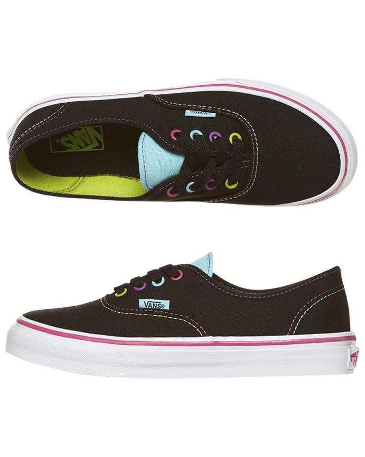 Foto Zapatillas De Niño Authentic De Vans - Negro Multi