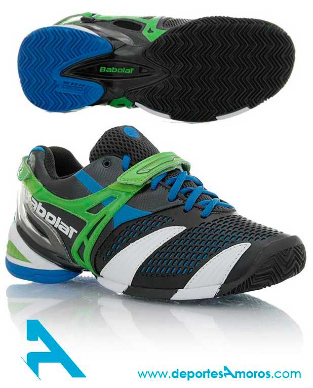 Foto Zapatillas De Padel Babolat Propulse 3 Clay Verde-negro