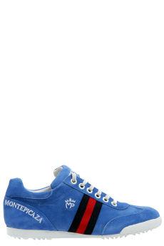 Foto Zapatillas de piel azules